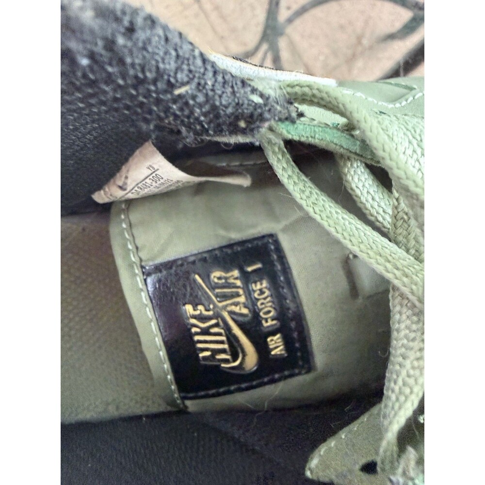 Nike Air Force 1 '07 LV8 Low Metallic Swoosh Pack Oil Green DA8481-300 8.5 - Picture 8 of 8